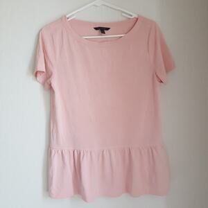 BR Peach Peplum Blouse